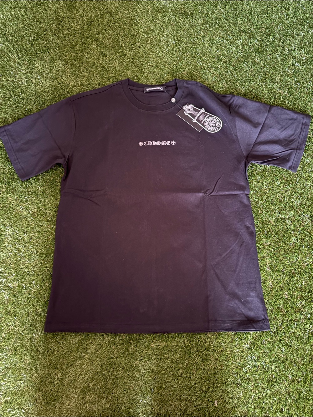 Chrome Hearts Black Graphic Crewneck T-Shirt - Men's